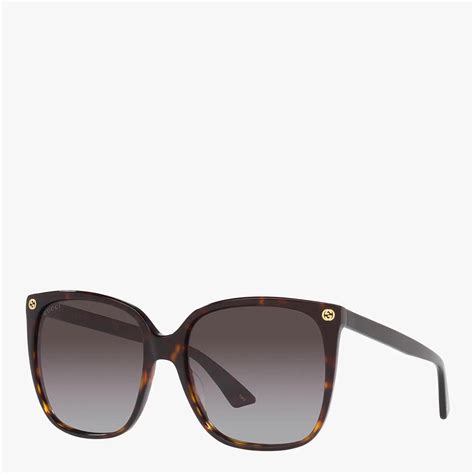 women's brown gucci sunglasses|gucci charm sunglasses.